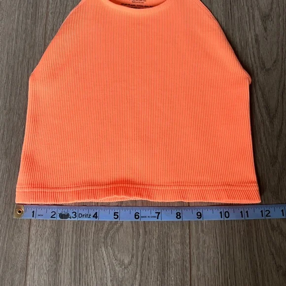 Free People Movement Happiness Runs Crop Tank In Peach Horizon Size M/L - Picture 7 of 14